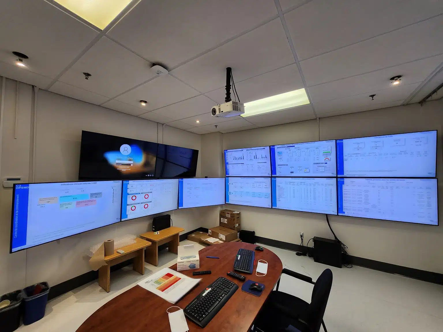 commercial installation tv